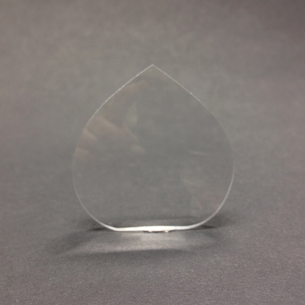 33X34MM Pear Crystal Plexi Magnifying Lens (4 pieces)