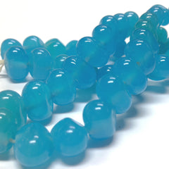 10X12MM Aqua Baroque Glass Bead (72 pieces)
