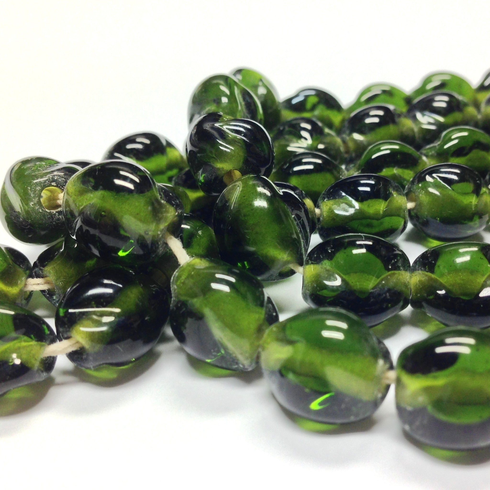 M143 16mm Transparent Clear With White, Yellow, Blue and Green Swirls Glass  Marbles -SOLD OUT!