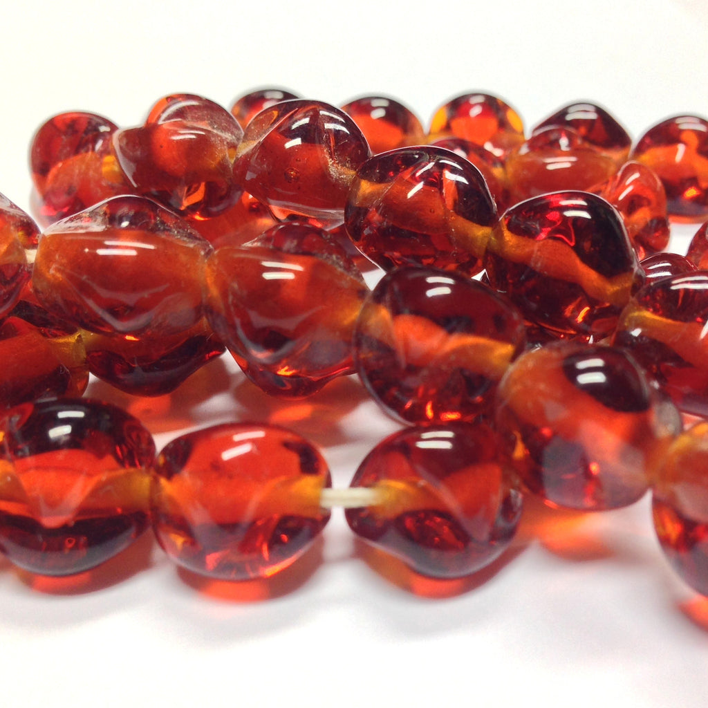 10MM Topaz Baroque Glass Bead (72 pieces)