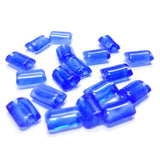 9X6MM Sapphire Blue Glass Rectangle Bead (144 pieces)