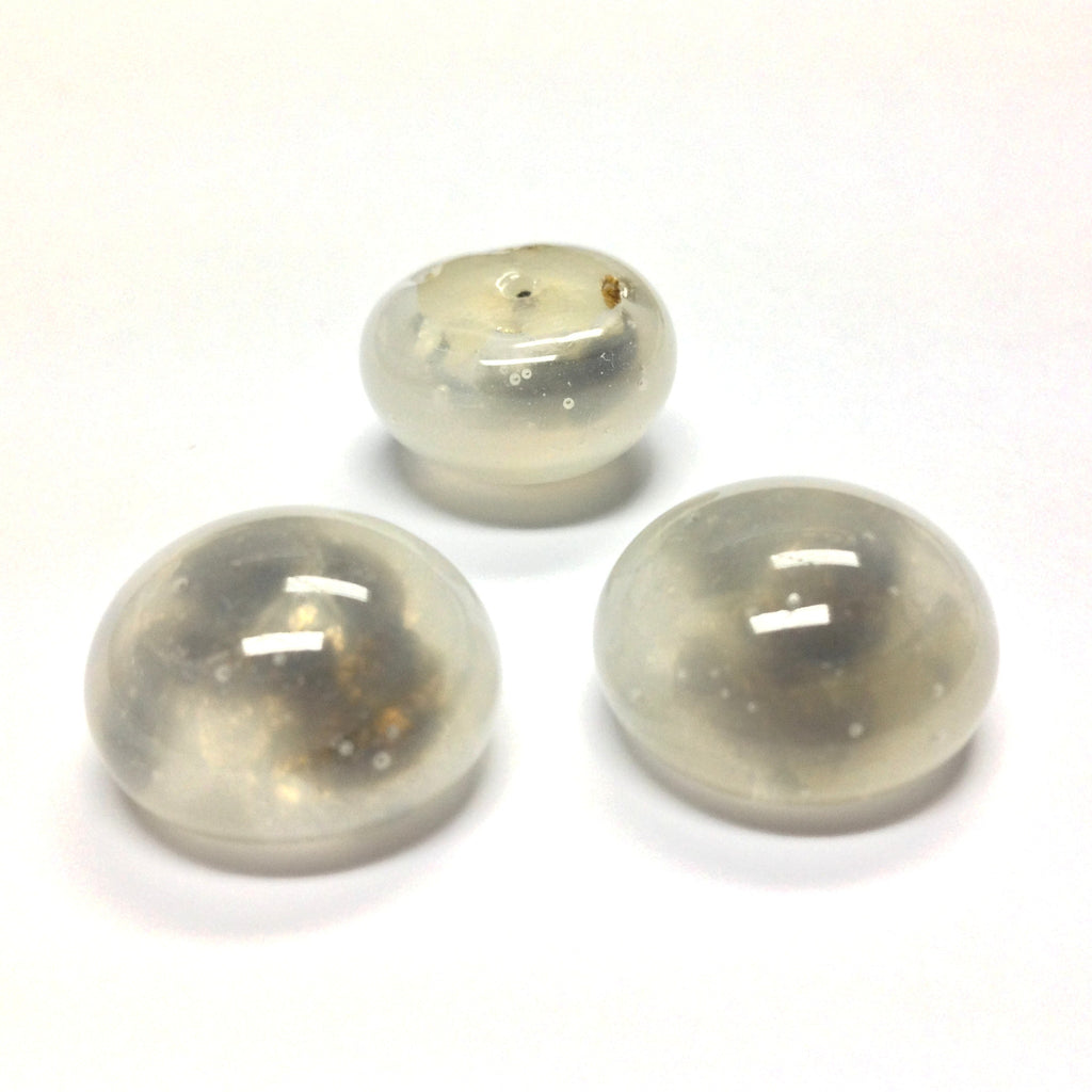 18MM Topaz/White Opal Glass Cab (12 pieces)