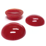 25MM Carnelian Glass Ear Button (12 pieces)