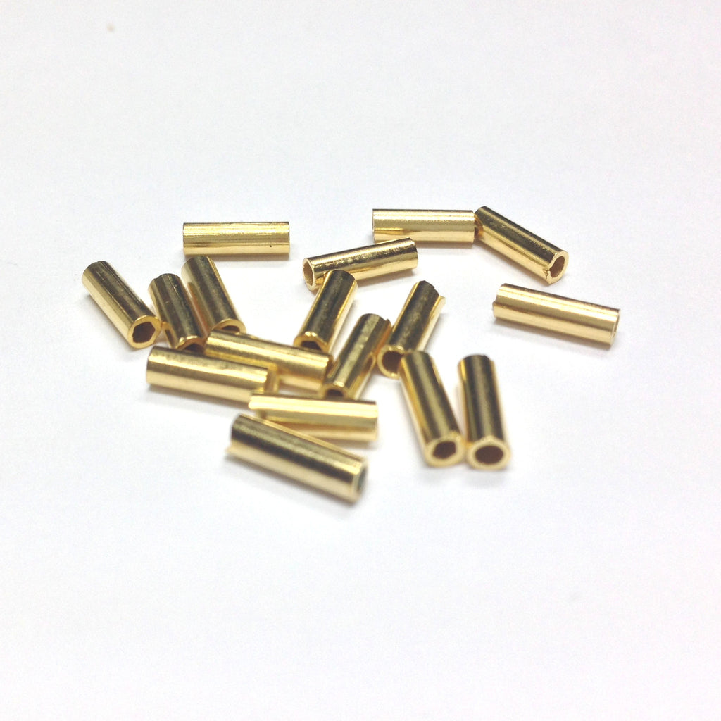 8X2.5MM Hamilton Gold Tube Bead (144 pieces)