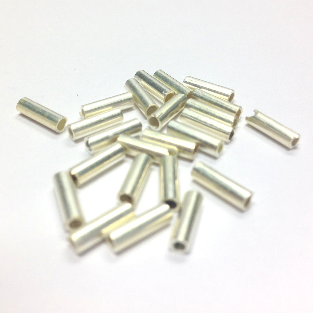 8X2.5MM Silver Tube Bead (144 pieces)