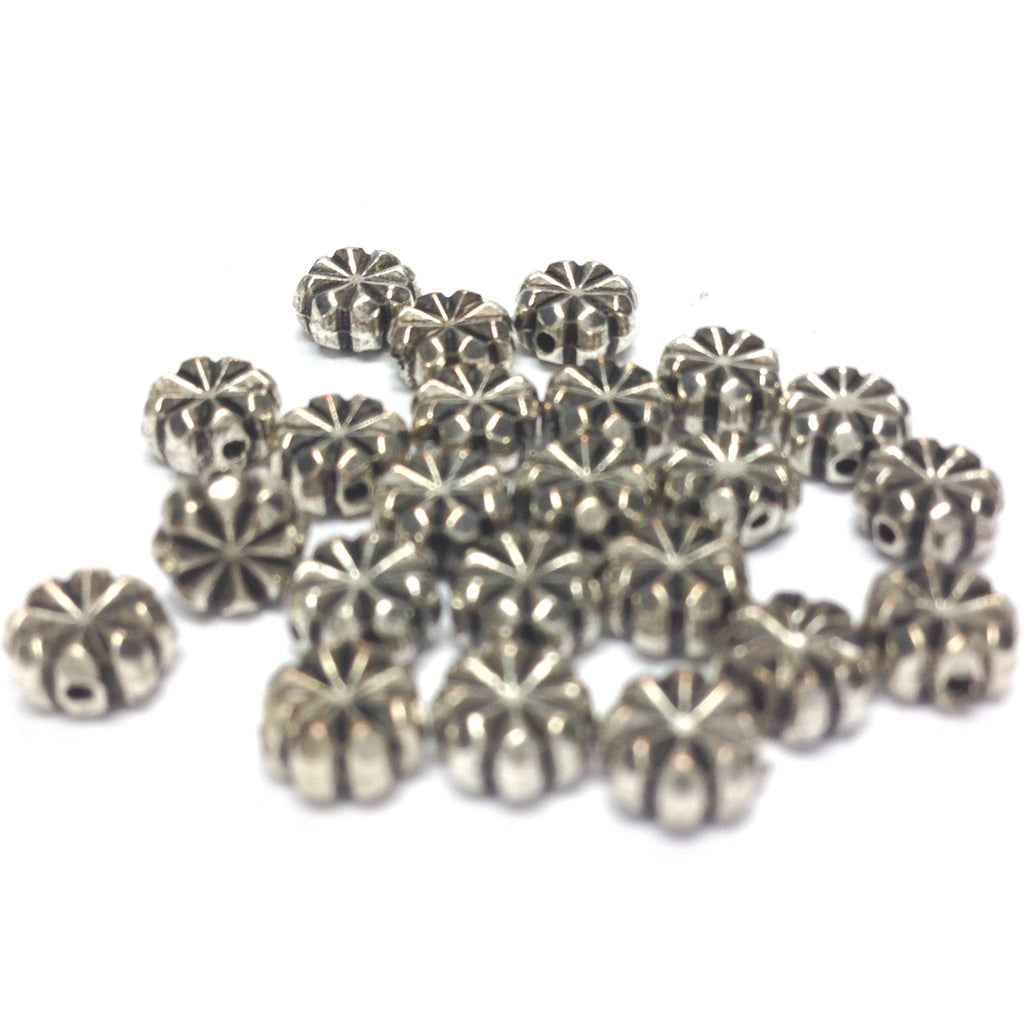 6MM Antique Silver Disc Bead (144 pieces)