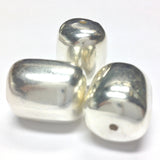 20X16MM Silver Barrel Bead (24 pieces)