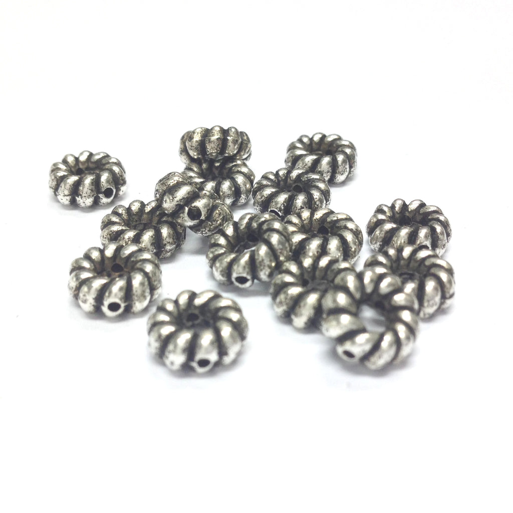 9MM Ant.Silver Fancy Ring Bead (144 pieces)