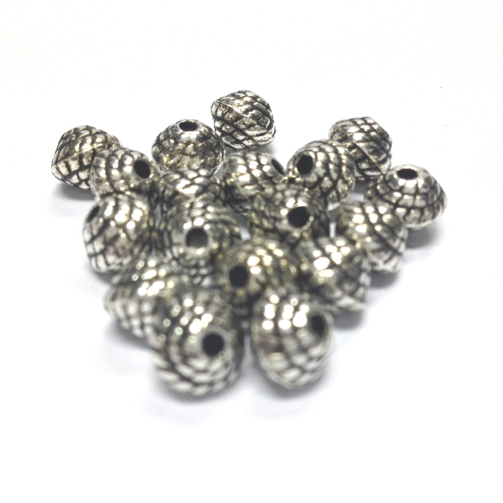 6MM Ant.Silver Rope Bead (144 pieces)