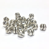 6MM Antique Silver Swirl Bead (144 pieces)