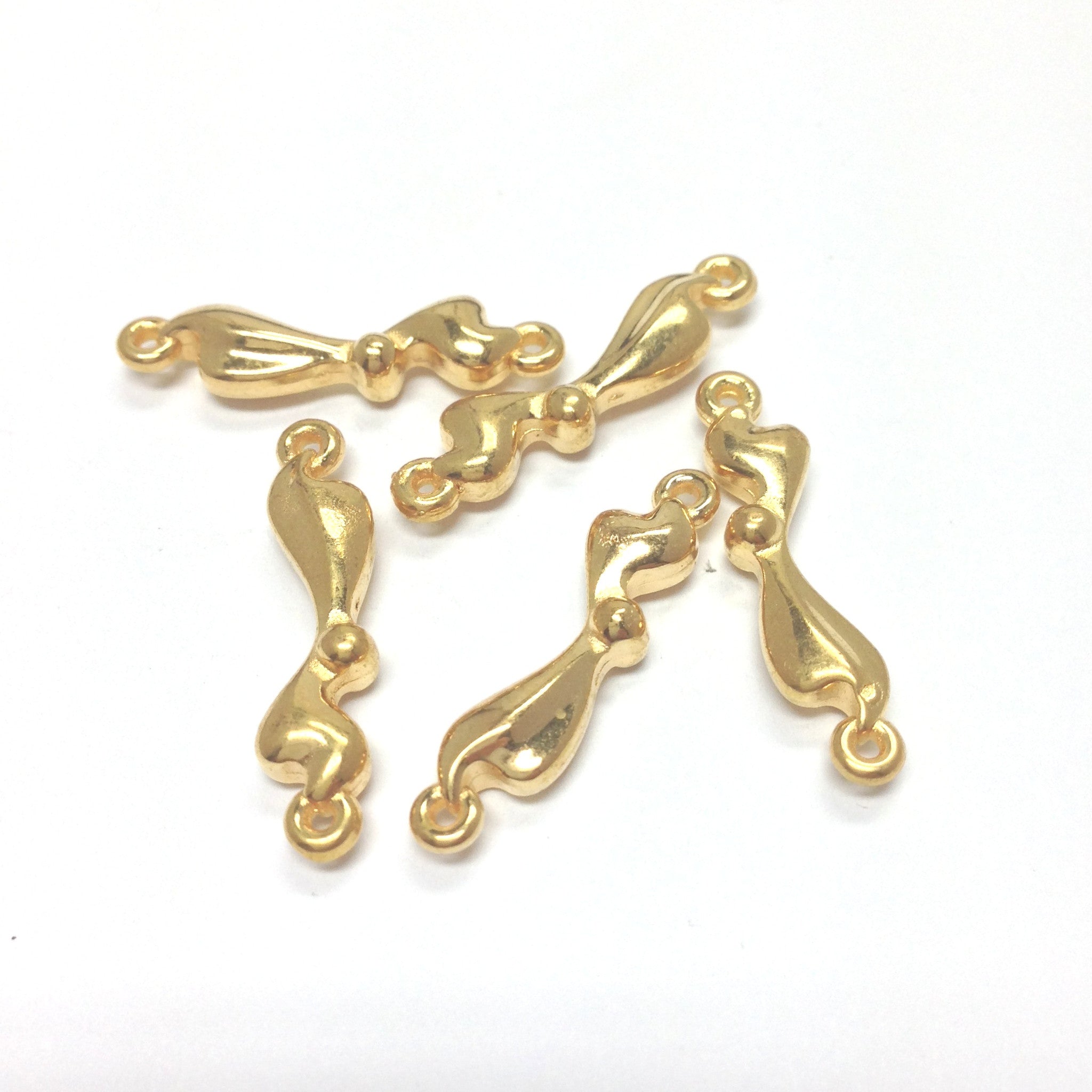 25X6MM Gold Squiggle Link (72 pieces)