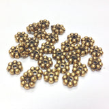 6MM Antique Ham. Gold Rondel (144 pieces)