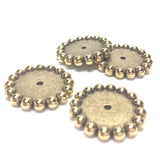 20MM Ant. Ham Gold Rondel (36 pieces)