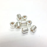 6MM Silver Tube Bead (72 pieces)