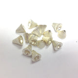 6MM Silver Fluted Cap (144 pieces)