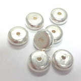 16MM Silver Rondel (36 pieces)