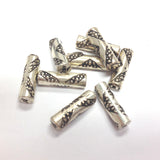 15X4 Antique Silver Fancy Tube (144 pieces)