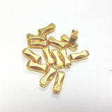 15X7MM Gold Tube Bead (72 pieces)
