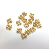 5MM Ham.Gold Flower Rondel (144 pieces)