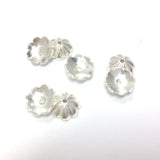 8MM Silver Fluted Flower Cap (144 pieces)