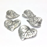 15MM Antique Silver Leaf Drop (72 pieces)