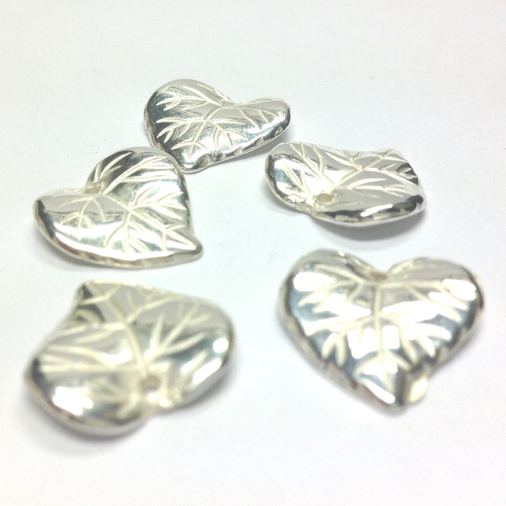 15MM Silver Leaf Drop (72 pieces)