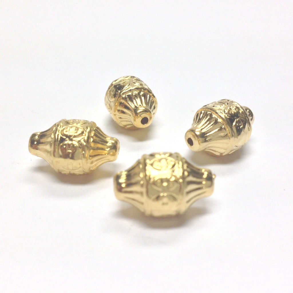14X10 Hamilton Gold Lantern Bead (36 pieces)