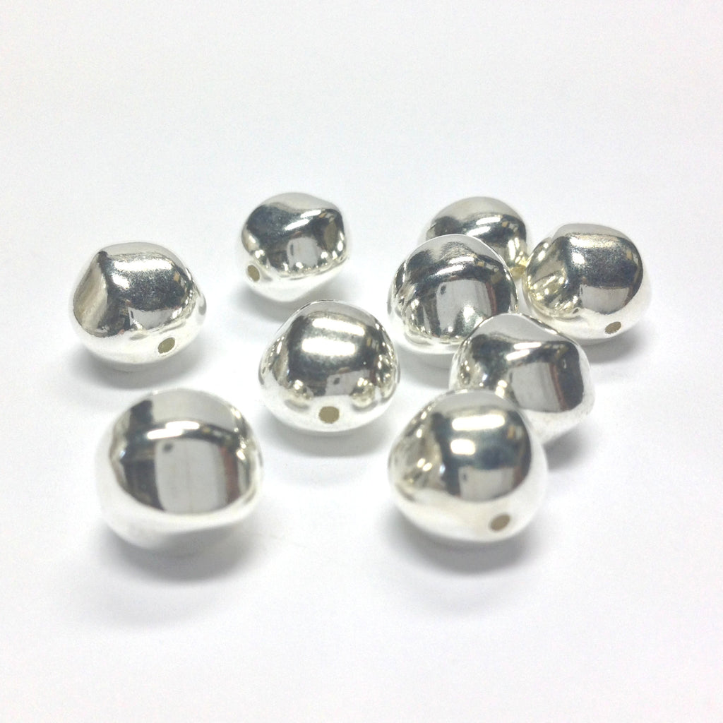 15MM Silver Baroque Bead (24 pieces)
