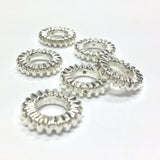 16MM Silver Ring Bead (36 pieces)