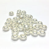 6MM Silver Rondel (144 pieces)