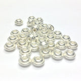 10MM Silver Rondel (72 pieces)