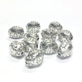 10X8MM Antique Silver Oval Bead (36 pieces)