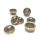 16MM Ant. Ham.Gold Fluted Cap (36 pieces)