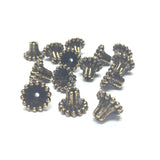 9MM Beaded Ant. Ham. Gold Cap (72 pieces)