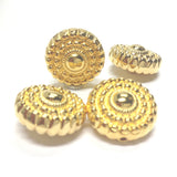 18X10MM Ham.Gold Disc Bead (24 pieces)