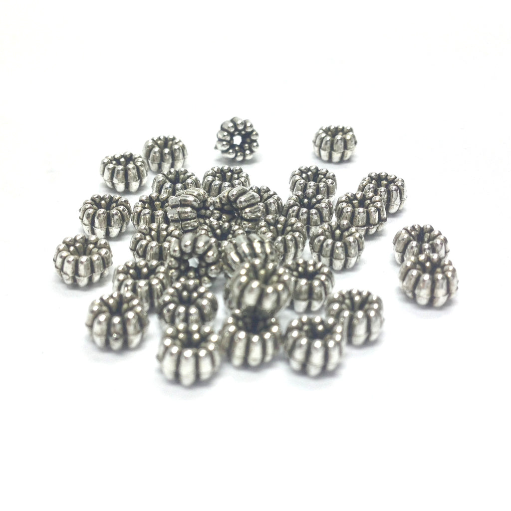 5MM Fancy Ant. Silver Rondel (144 pieces)