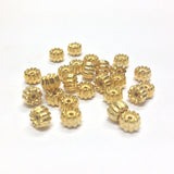 5MM Fancy Ham. Gold Rondel (144 pieces)