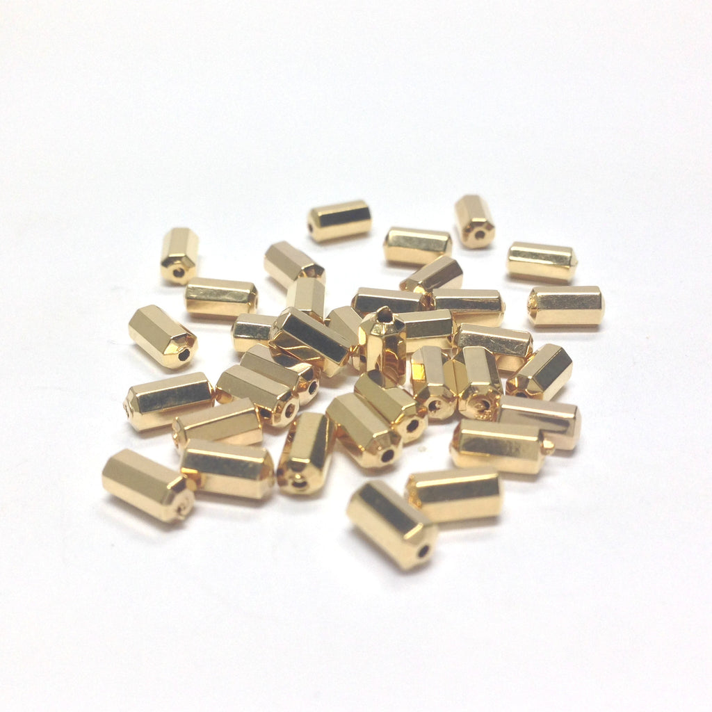 6X3MM Hamilton Gold Faceted Bead (144 pieces)