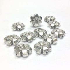 11MM Ant.Silver Flower Bead (72 pieces)