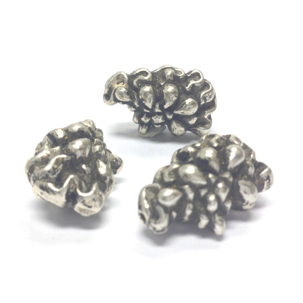 15X12MM Fancy Ant. Silver Bead (36 pieces)