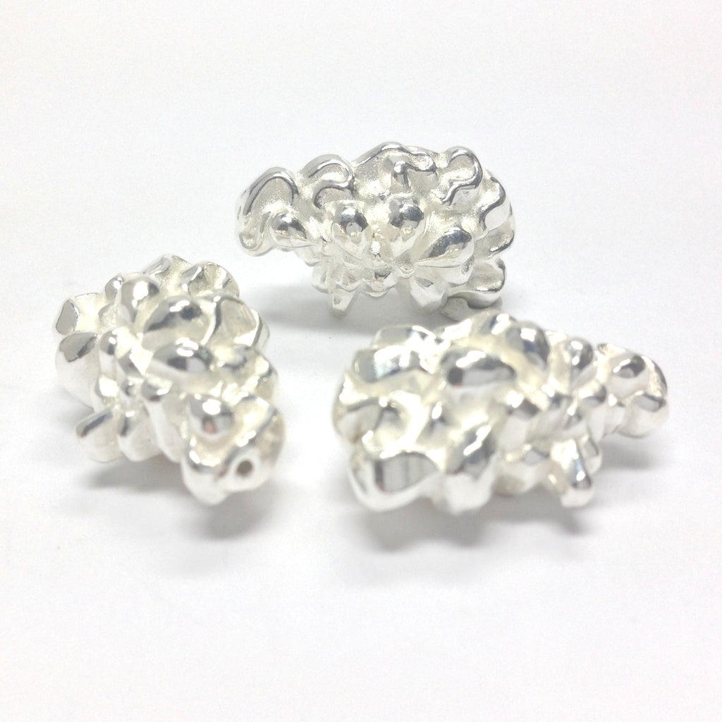 22X13MM Fancy Silver Bead (24 pieces)