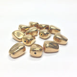 10MM Flat Hamilton Gold Nugget Bead (72 pieces)