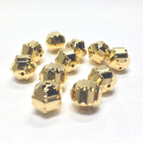 10MM Ham.Gold Fancy Faceted Bead (36 pieces)