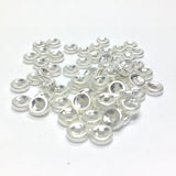 5MM Silver Fancy Rondel (144 pieces)