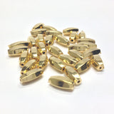 10X4MM Ham.Gold Oval Bead (144 pieces)