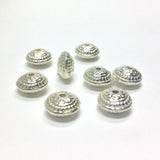 11MM Silver Fancy Rondel (36 pieces)