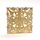 Filigree Square 40MM Hamilton Gold (2 pieces)