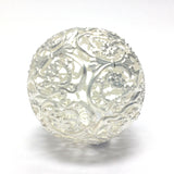 Filigree Round 35MM Bead Silver (1 pieces)