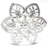 48MM Double Filigree Silver (1 piece)