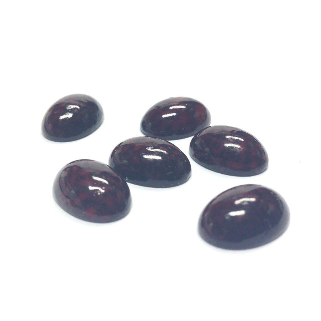 25X18MM Garnet/Black Dappled Cab (12 pieces)